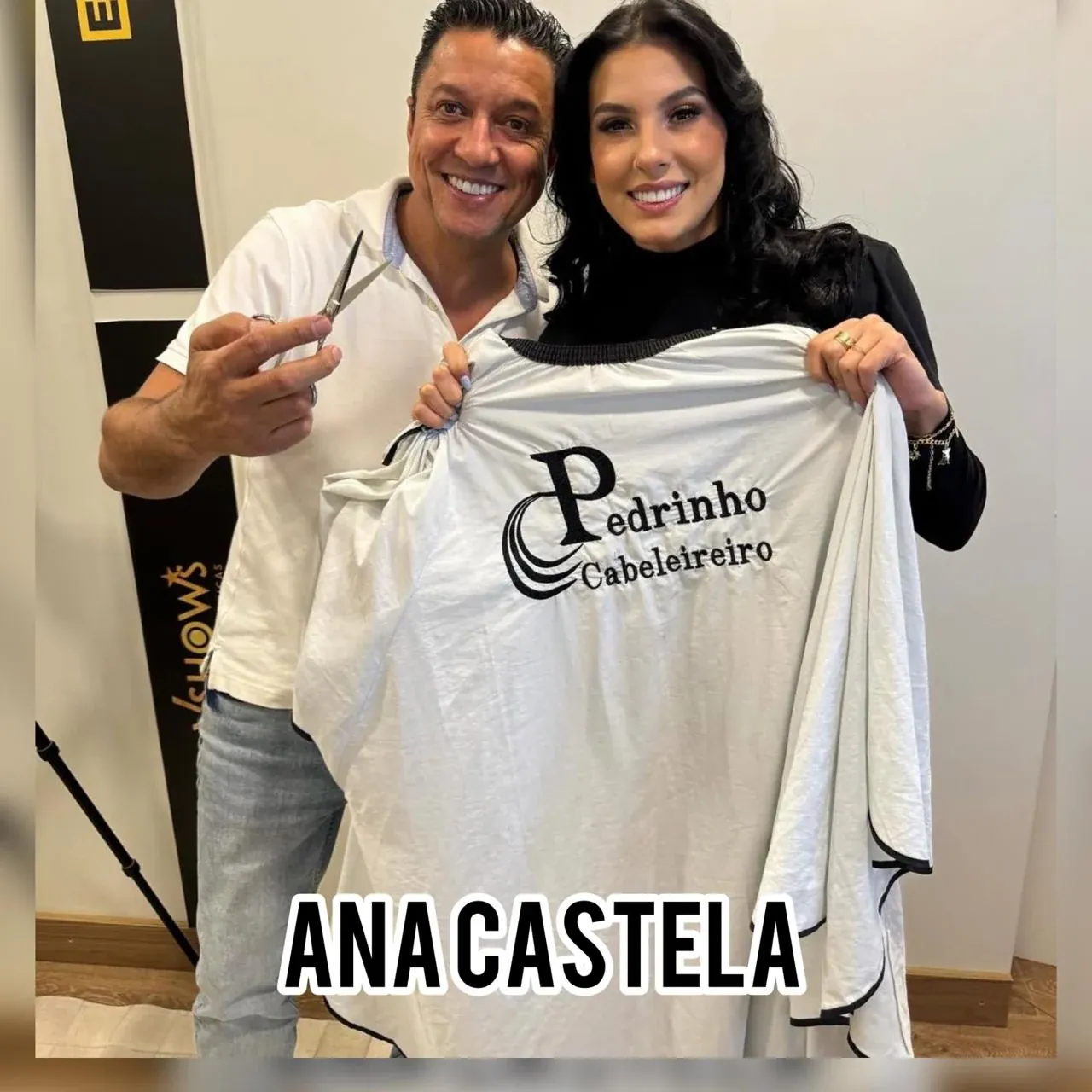 Pedrinho com artista