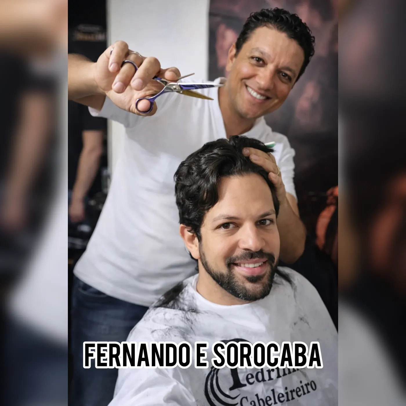 Pedrinho com artista