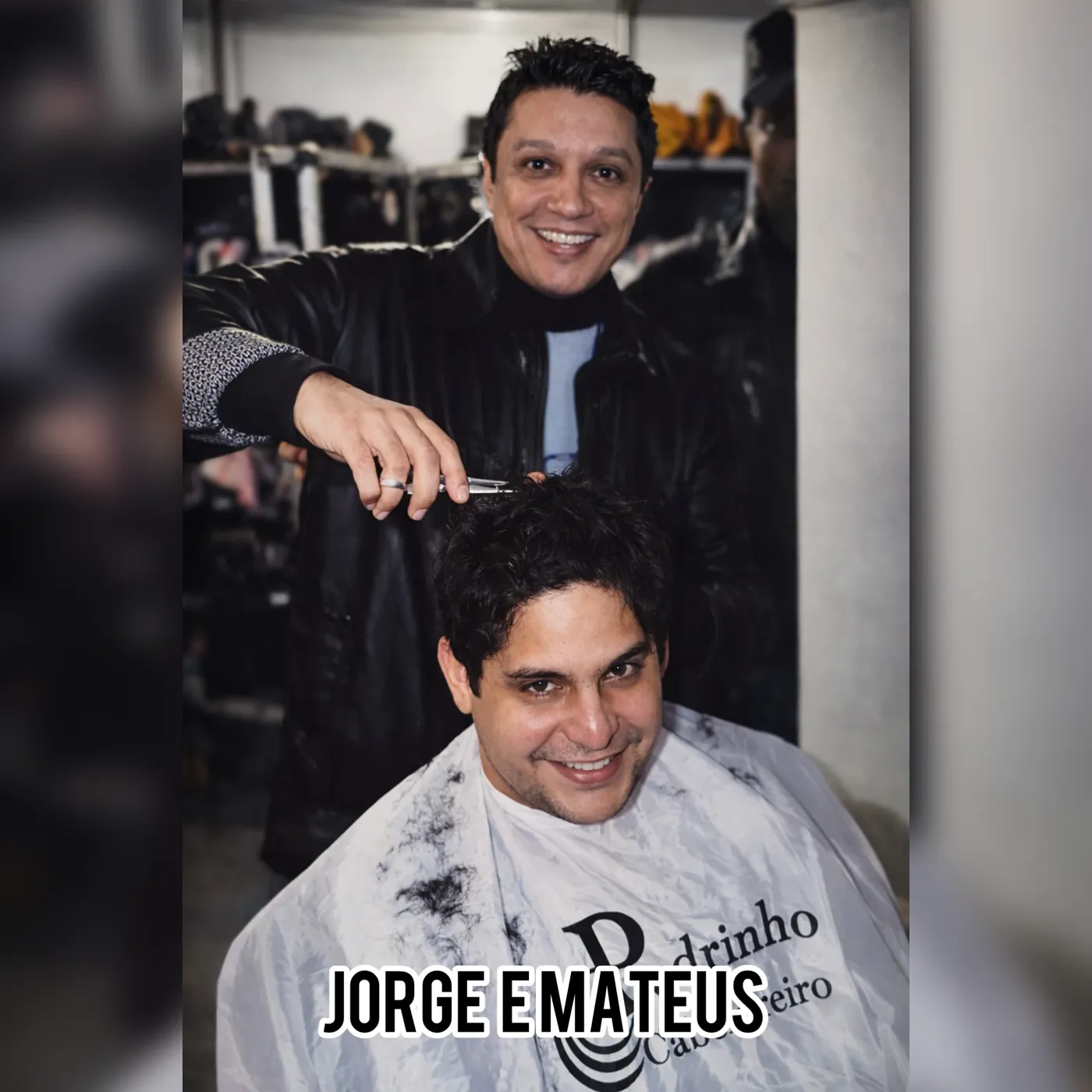Pedrinho com artista