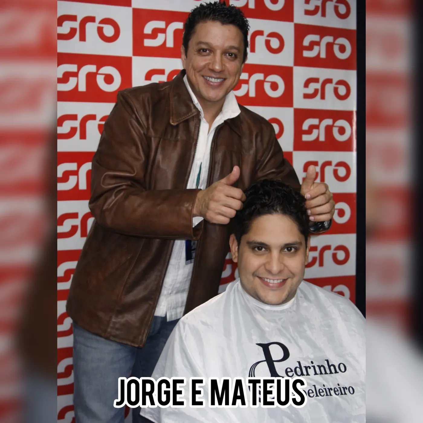 Pedrinho com artista
