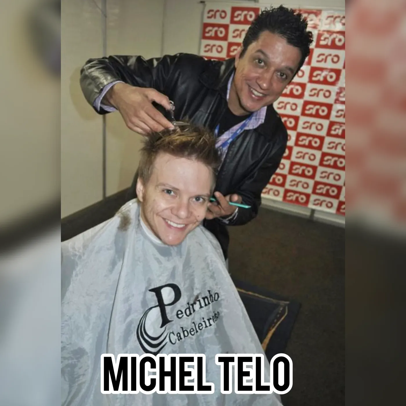 Pedrinho com artista