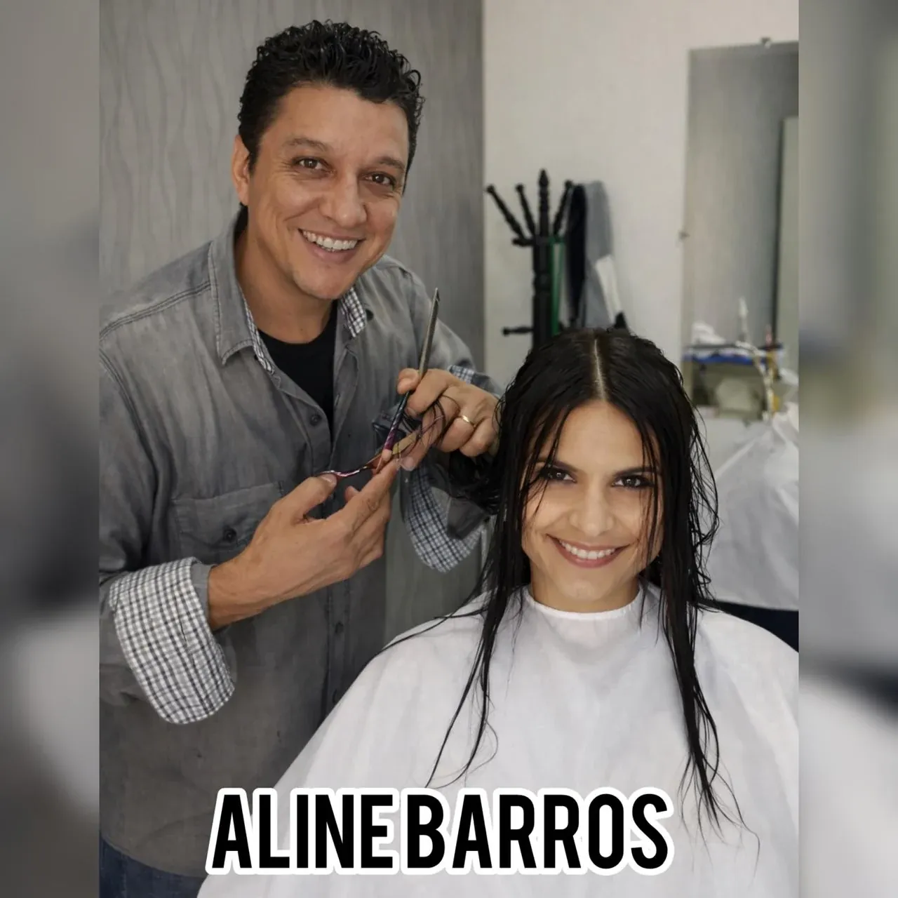 Pedrinho com artista