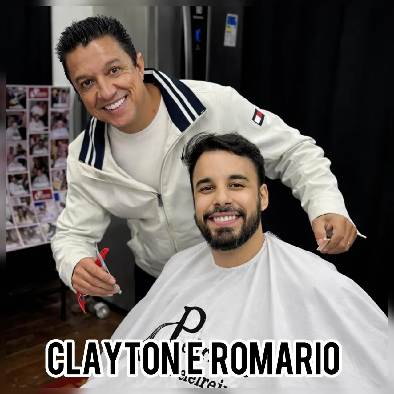 Pedrinho com artista