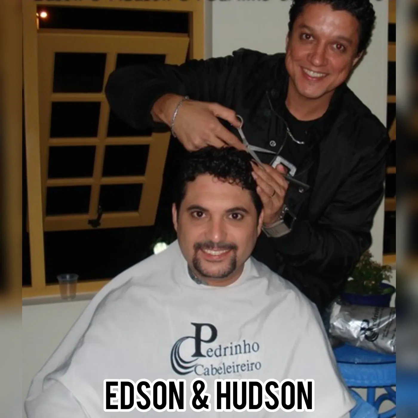 Pedrinho com artista
