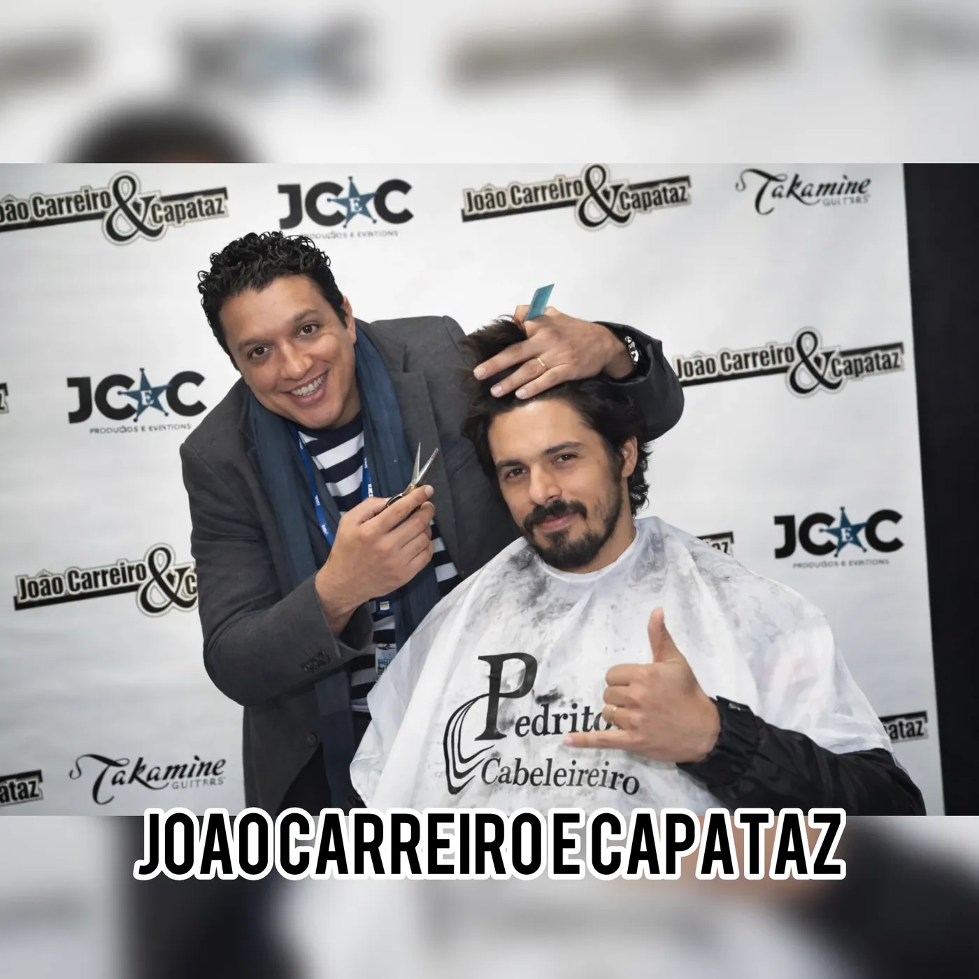 Pedrinho com artista