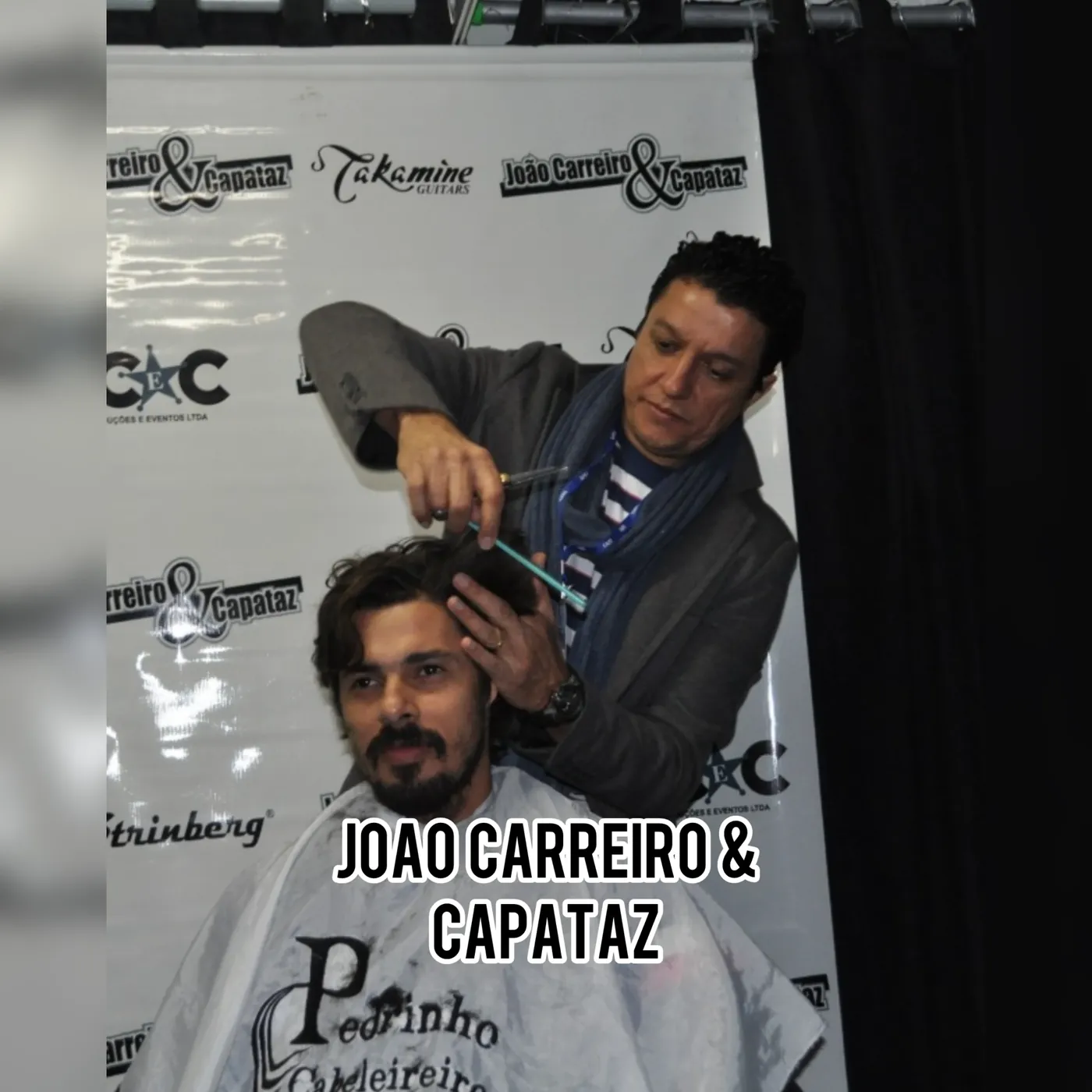 Pedrinho com artista