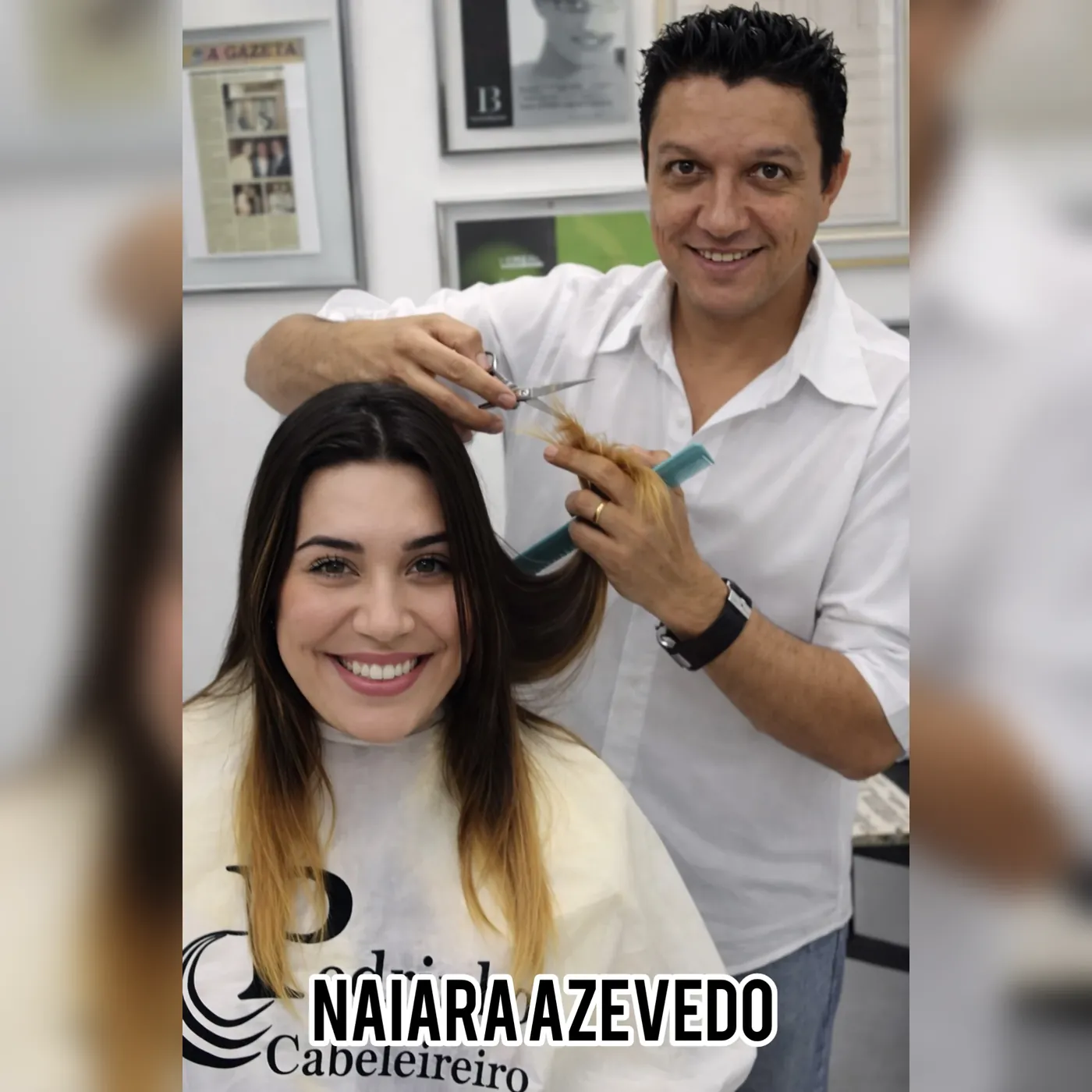 Pedrinho com artista