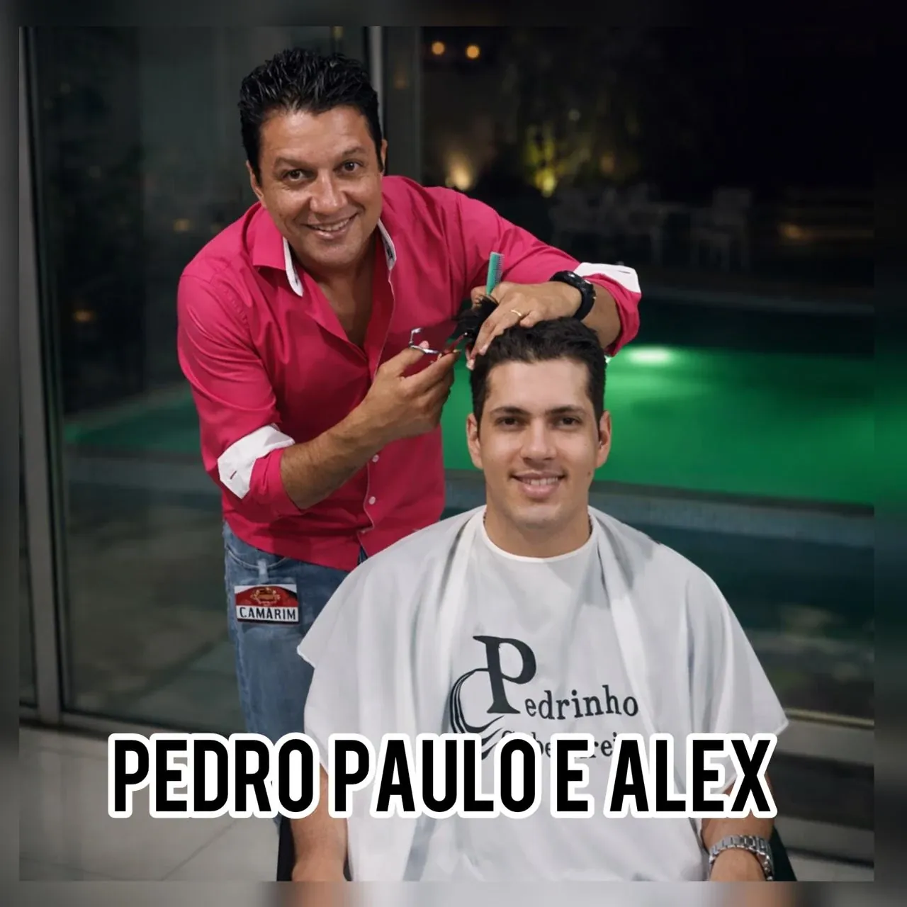 Pedrinho com artista